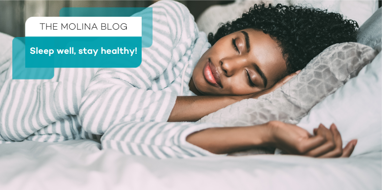 Woman sleeping in bed